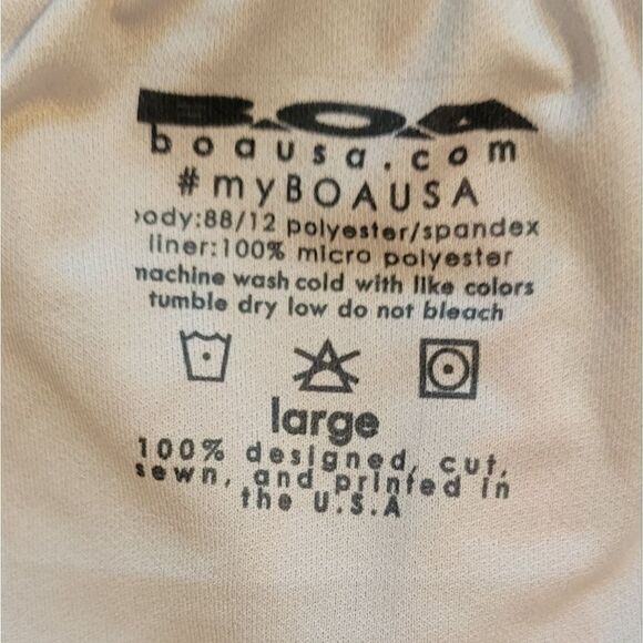 BOA Women's 1" Stretch Elite Split Short Crazy Cats Athletic Shorts L - Picture 6 of 8